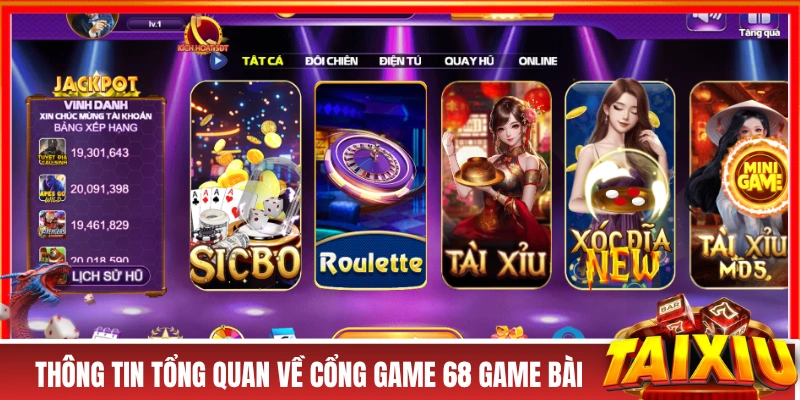 Thông tin tổng quan về cổng game 68 Game Bài