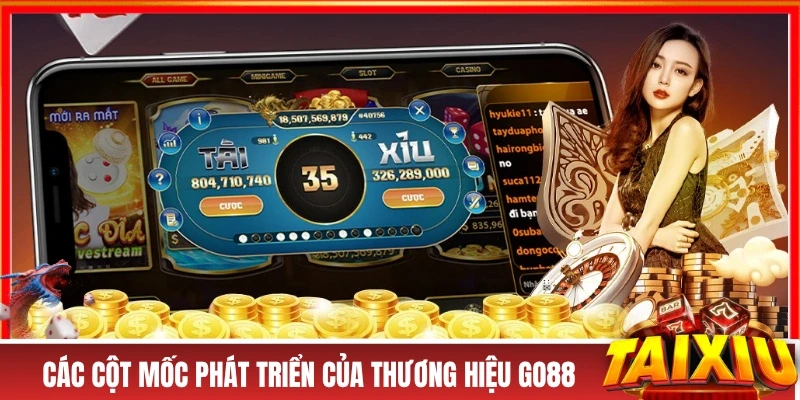GO88 - Cổng Game Tài Xỉu Uy Tín Trả Thưởng Hàng Ngàn Tỷ! Các cột mốc phát triển của thương hiệu GO88