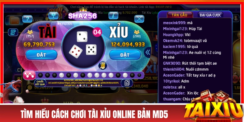 Tài Xỉu MD5 - Phiên Bản Tài Xỉu Online Đáng Tin Cậy Top 1 Tìm hiểu cách chơi tài xỉu online bản MD5