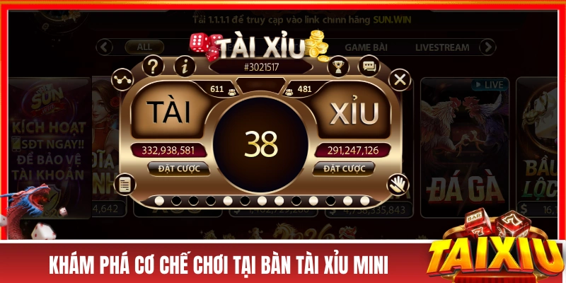 Khám phá cơ chế chơi tại bàn tài xỉu mini