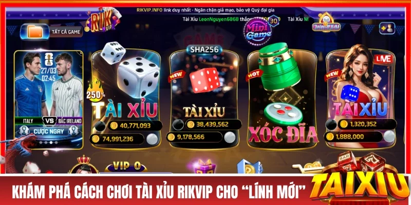 Khám phá cách chơi tài xỉu RIKVIP cho “lính mới”